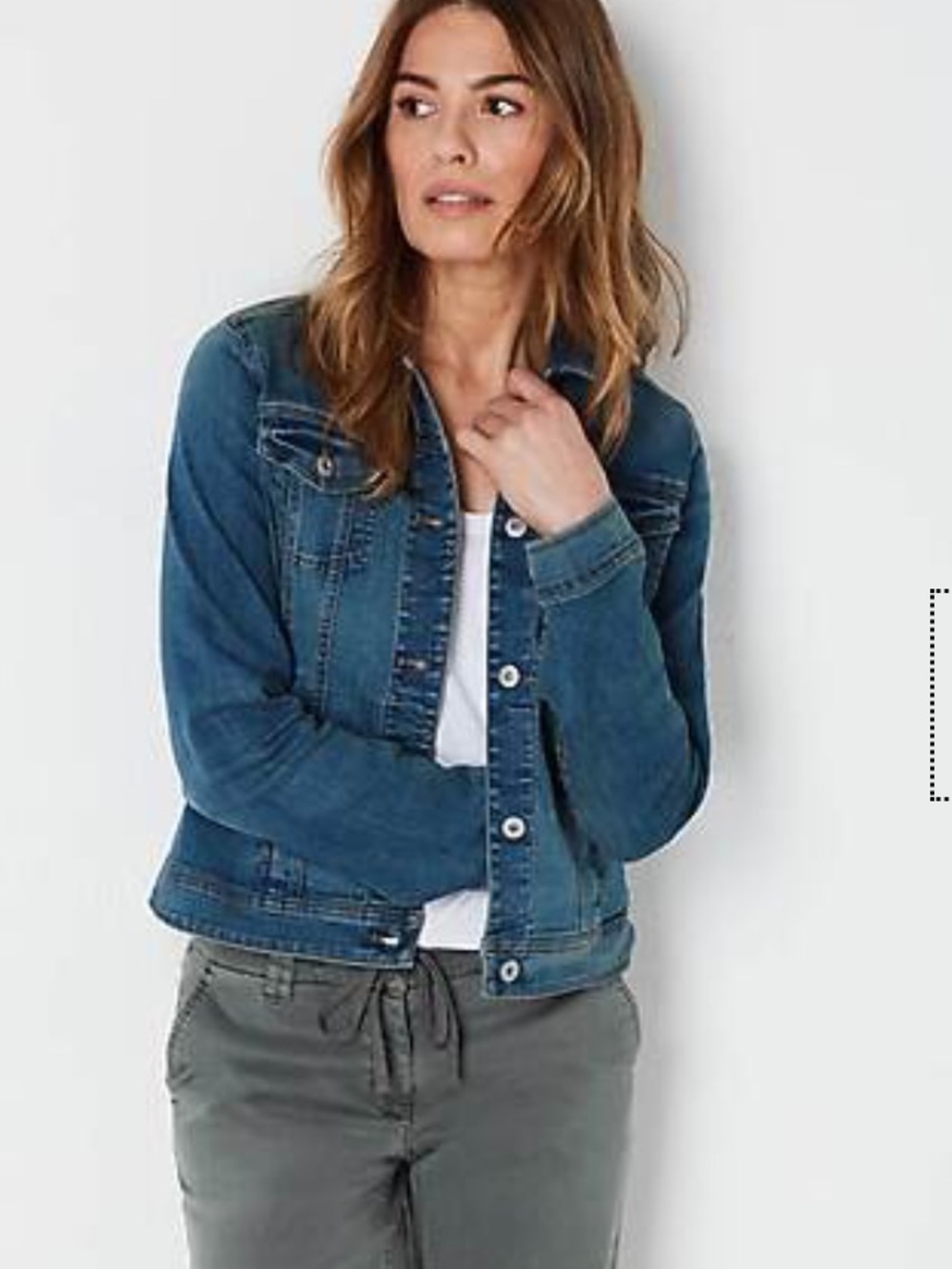J. Jill Classic Blue Denim Jean Jacket